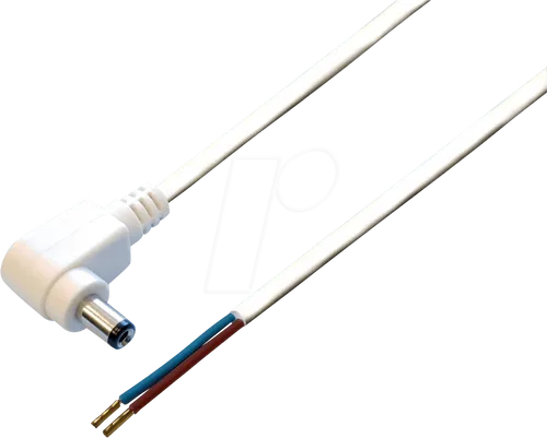 DC AKW 5021 - Adapterkabel, gewinkelt, 2000 mm, DC-Stecker auf freies Ende