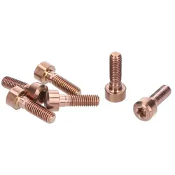 OAK COMPONENTS Schrauben Set für Eternal Vorbau | Titan | Kupfer - Das OAK COMPONENTS Schrauben Set für Eternal Vorbau bietet individuelle Anpassungsmöglichkeiten. Aus leichtem Titan gefertigt, sind die Schrauben extrem stabil. In 8 Farbvarianten erhältlich, perfekt für jeden Style.