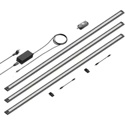 ledscom.de 3er Set LED Unterbauleuchte SIRIS schwarz matt mit Bewegungsmelder - Vielseitige, flache LED Unterbauleuchte SIRIS für effiziente Beleuchtung in Küchen und Schränken. Mit integriertem Bewegungsmelder und einfachem Schalter für komfortable Nutzung. Ideal für harmonische Ausleuchtung und einfache Montage.