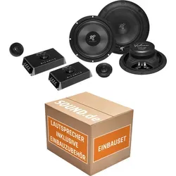Hifonics Vulcan VX6.2C Einbauset für Smart ForTwo 451 - Komplettes Lautsprechereinbauset für Smart ForTwo (Typ 451) mit hochwertigem 16,5 cm 2-Wege Komposystem. Für erstklassigen Klang und einfache Installation, inklusive umfangreichem Zubehör.