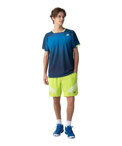 Yonex Tennishose Short Australian Open 2026 Herren in fresh limegrün, Größe L - Hochfunktionelle Yonex Short für Badminton und Tennis mit praktischen Seitentaschen. Ideal für Sportler, die Komfort und Stil schätzen. Material: 100% Polyester, Modell 2026.
