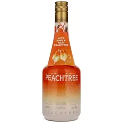 Peachtree De Kuyper Pfirsichlikör 0.7 l - Fruchtig süßer Pfirsichlikör, ideal für Cocktails und Longdrinks, mit unvergleichlichem Pfirsichduft und kristallklarer Farbe – ein Barklassiker!