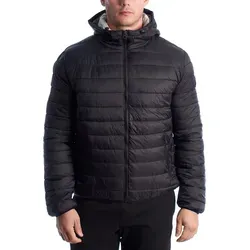 U.S. POLO ASSN. Herren-Steppjacke mit Kapuze US40127020 - Schwarz - 54 - Stylische wattierte Kapuzenjacke für Herren von U.S. POLO ASSN., ideal für kalte Tage. Mit verstellbarer Kapuze, elastischem Bund und praktischen Taschen. Hochwertiges Material sorgt für hohen Tragekomfort und modisches Design.