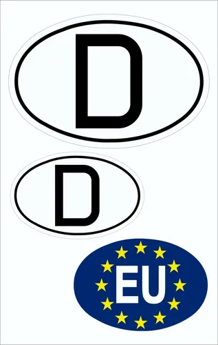 Aufkleber Deutschland und EU  Sticker Tattoo Auto Deutschland Fanartikel Olympia