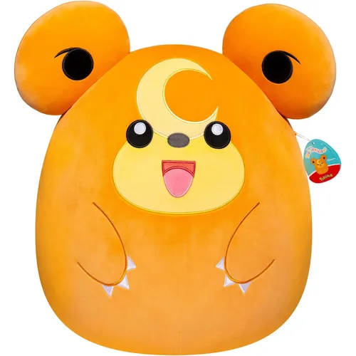 BOTI Pokemon: Squishmallows - Teddiursa Jumbo 20 Zoll Plüsch - Kuscheltiere, ultra-weicher Teddiursa Plüsch, perfekt für Abenteuer und Kuschelmomente auf deiner Pokémon-Reise!
