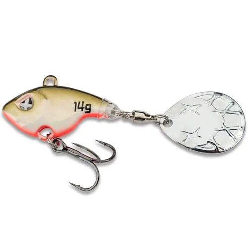 Monkey Lures Turbo Lui - 5 Größen, 4g, 7g, 10g, 14g, 18g, Jigspinner, Jig Spinner Kunstköder, Angelköder zum Spinnfischen auf Barsch, Zander und Hecht, Snails Calabrese, 18g