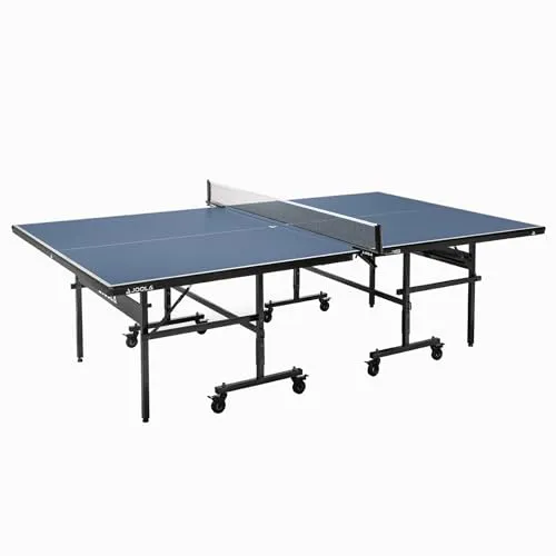 JOOLA Tischtennisplatte Inside 15 - Klappbare Indoor Tischtennisplatte mit schnellem Aufbau - Tischtennisplatte für Indoor mit 15 mm Plattenstärke, platzsparend klappbar und in nur 15 Minuten aufgebaut. Ideal für Hobbyspieler und Familien!