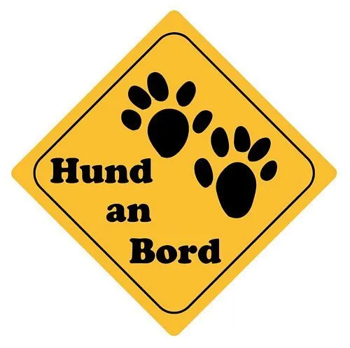 Autoaufkleber Sticker Achtung Hund an Bord Aufkleber