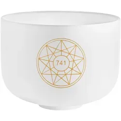 Meinl Sonic Energy SOLCSB10-741 Solfeggio Kristallklangschale 10" F#4 - Hochreine Quarz-Klangschale mit 10" Durchmesser und langanhaltendem Klang. Ideal für kreative Entspannung und besondere Klangerlebnisse. Inklusive Silikonring für optimale Resonanz.