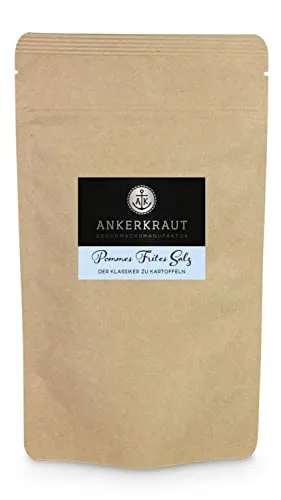 Ankerkraut Pommes Frites Salz, 350 g im Beutel - Gewürzsalz für Pommes, Kartoffeln, Wedges, Gewürz für Kartoffelgerichte