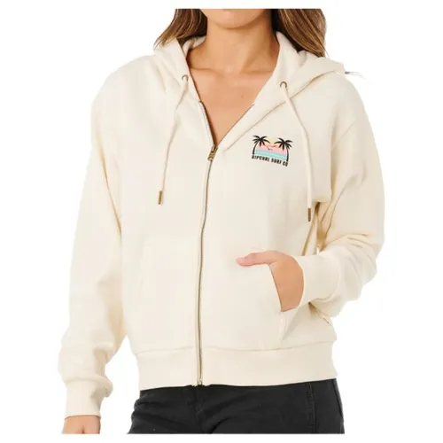 RipCurl Aloha Zip Thru bone (3021) M - Stylisches Damen-Fleece für Freizeit und Alltag. Das lässige Design und die hochwertige Baumwolle bieten optimalen Komfort und machen es zum perfekten Begleiter für jede Gelegenheit.