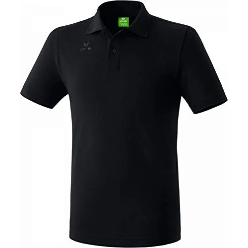 Erima Kinder Teamsport Poloshirt (211330) schwarz, Größe 128 - Poloshirt für Jungen, ideal für Teamsport und Freizeit, hochwertiger Tragekomfort und stylisches Design.
