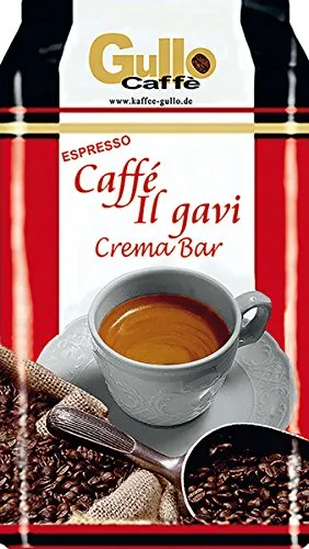 Gullo Kaffee Caffé II Gavi 10005 - Ganze Bohne 1.000 g - Premium Kaffee aus einer harmonischen Mischung von Arabica- und Robustabohnen, bietet ein reichhaltiges Aroma für den perfekten Genuss.