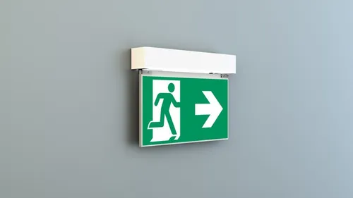 RP-Technik Rettungszeichenleuchte KBU019ML - Zuverlässige Rettungszeichenleuchte für Wandanbau oder Deckenanbau. Mit LED-Technologie und zentraler Einspeisung, ideal zur Kennzeichnung von Fluchtwegen.