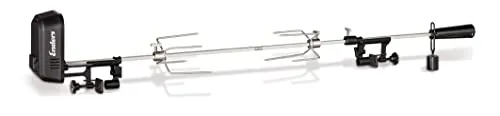 Enders Grillspieß für Boston 3+4, Monroe 3+4 und Kansas 3+4 - Grillzubehör mit laufruhigem Dualmotor, betrieben mit Batterie oder Netzteil, belastbar bis ca. 10 kg für perfektes Grillvergnügen.