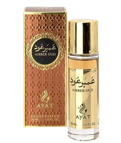 Ayat Perfumes Eau de Parfum Miniatur MUSK EMIRATES 30 ml EDP Orientale Arab – originelle Geschenkidee für Damen und Herren – hergestellt und entworfen in Dubai – (Amber Oud)