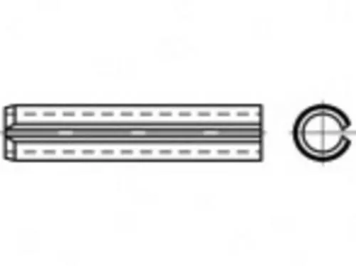 TOOLCRAFT TO-5390574 Spannstifte Federstahl 10St.