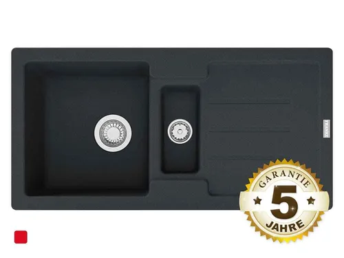 Franke Strata STG 651-86 Onyx Schwarz Granit-Spüle Einbau-Spüle Spültisch Küche