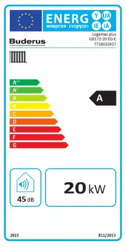 Gas Brennwert Therme Buderus GB172 14-24 kW Gasheizung Zubehör sofort lieferbar