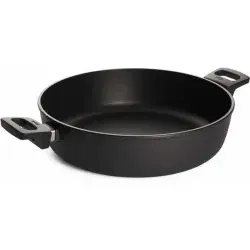 Woll Nowo Titanium Kasserolle, Ø 28 cm - Auflaufformen mit herausragender Antihaftversiegelung für müheloses Kochen und Abwaschen. Ideal für große Mengen und Ofenfest bis 250 Grad. Handgemacht in Deutschland.