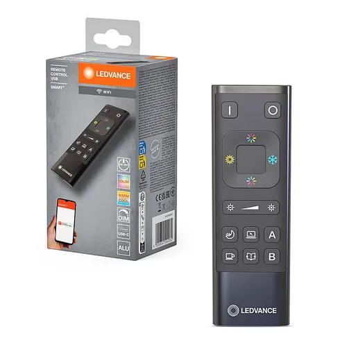 Ledvance Smart+ Fernbedienung Remote Control Schwarz USB-C aufladbar App WiFi