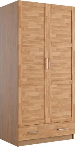 Kleiderschrank HOME AFFAIRE "Sabrina" - 97x60x200cm, Landhausstil - Kleiderschränke aus teilmassivem FSC-zertifiziertem Holz, pflegeleicht und ideal für einen natürlichen Einrichtungsstil.