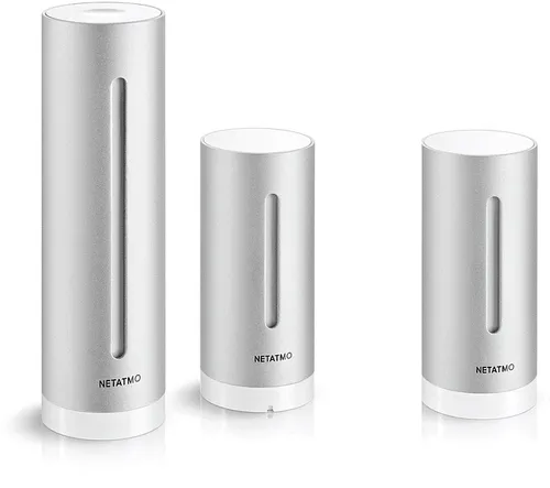 netatmo Smarte Wetterstation mit zusätzlichem Innenmodul - Silber - Wetterstation, inklusive zusätzlichem Innenmodul für präzise Innen- und Außenmessungen, ideal für ein gesundes Raumklima.