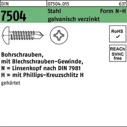 Bohrschrauben Linsenkopf DIN 7981 Stahl N 4,8 x 80 -H, 250 Stück - Hochwertige Bohrschrauben mit Linsenkopf für vielseitige Anwendungen. Ideal für den professionellen Einsatz in Bau und Handwerk. Verpackungseinheit: 250 Stück.