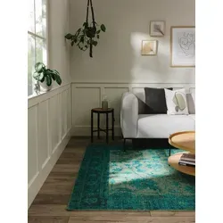 benuta Teppich Frencie, rechteckig, Höhe: 5 mm, Teppich Wohnzimmer, Schlafzimmer, Esszimmer, Flur, Kunstfaser, Cozy grün 240 cm x 340 cm x 5 mm