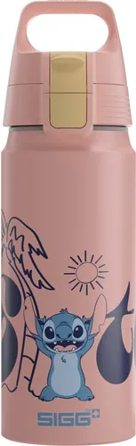 SIGG Trinkflasche Kinder Stitch 0.6 L - Trinkflasche & Isolierbecher, aus hochwertigem Aluminium, leicht und robust, ideal für Kinder und perfekt für Schule oder Ausflüge.