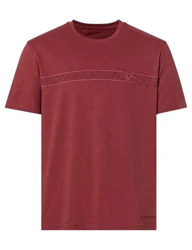 VAUDE Herren Mens Cyclist V T-Shirt Redeva, S EU - T-Shirts aus umweltfreundlichem Materialmix, leicht, atmungsaktiv und schnelltrocknend für hohen Tragekomfort beim Radfahren.