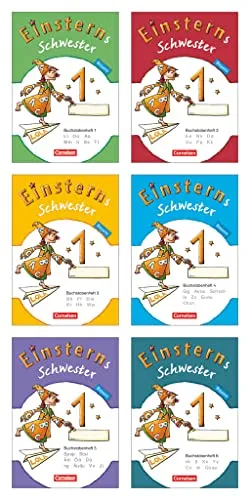Einsterns Schwester - Erstlesen für Bayern - Deutsch Schulbücher: 6 Buchstabenhefte mit Begleitheft und Lauttabelle im Paket - ideal für die 1. Jahrgangsstufe
