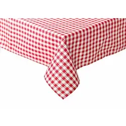 texpot Tischdecke kariert Landhausstil Bauernkaro 100% Baumwolle (1-tlg) rot Rechteckig | 40 cm x 140 cm