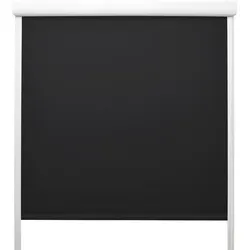 Sol Royal Kassettenrollo SolReflect K24 60x175 cm Schwarz - Blackout Thermorollo mit seitlichen Führungsschienen, einfache Montage ohne Bohren und optimale Verdunkelung