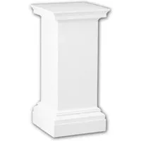 Vollsäulen Postament PROFHOME 114001 - Elegantes Zierelement im Neo-Klassizismus-Stil - Stuckleisten für Innen- und Außenbereich, aus leichtem und robustem Polyurethan, ideal für stilvolle Akzente in Ihrem Zuhause.