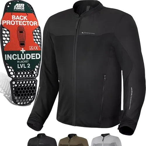 SHIMA OpenAir Motorradjacke Herren mit Protektoren - Leichte und belüftete Sommerjacke - Schutzjacken für Motorradfahrer, ausgestattet mit atmungsaktivem Mesh-Gewebe und leichten Protektoren für optimalen Komfort an heißen Sommertagen.