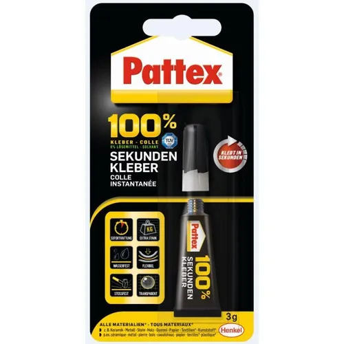Pattex 100% Sekundenkleber 3g