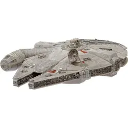 Star Wars Micro Galaxy Squadron SWJ0332 - Millennium Falcon, 22,5 cm Fahrzeug mit Licht und Sound, inklusive 4 beweglicher Figuren für aufregende Abenteuer