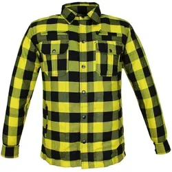 Alpha Speeds Motorradjacke Flanell-Holzfäller XL - Wasserdicht & Atmungsaktiv - Elegante Motorradjacke mit herausnehmbaren Protektoren, 6 praktischen Taschen und einem Belüftungssystem. Ideal für alle Jahreszeiten, sorgt für Komfort und Schutz während der Fahrt.