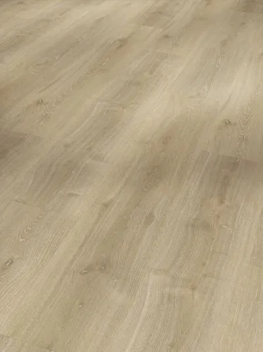 Parador Vinylboden Eiche Montana hell mit Trittschalldämmung - Klickvinyl mit integrierter Trittschalldämmung, ideal für ein ruhiges Wohnambiente und einfache Verlegung.