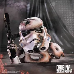 Stormtrooper Blasted Bust - Offizielle Original Star Wars Figur 23,5 cm - Actionfigur aus hochwertigem Polyresin, detailgetreu mit Einschusslöchern und Blaster. Perfekt für Sci-Fi-Fans und als auffällige Dekoration.