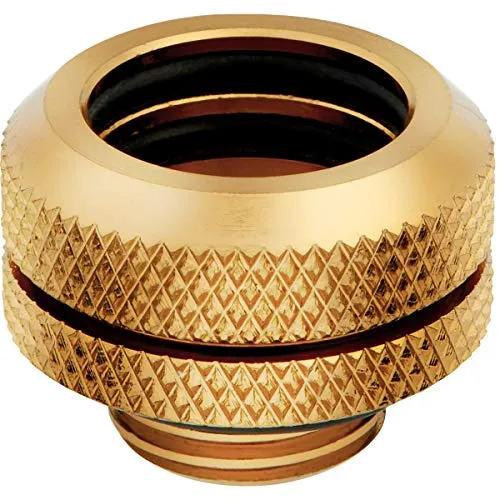 Corsair Hydro X Series Fitting XF Hardline 4-pack - Hochwertige Wasserkühlungsanschlüsse - Wasserkühlungs Komponenten, 4 hochwertige Fittings für eine perfekte und saubere Wasserkühlung in deinem PC-System.