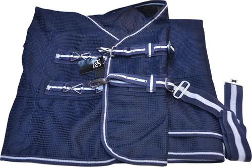 Horse Guard Sommerdecke Weide Fliegendecke Insektenschutz blau, Größe: 125 cm - Leichte und atmungsaktive Horse Guard Weidedecke für optimalen Fliegenschutz im Sommer. Mit verstellbaren Schnallen und robustem Material für perfekten Sitz und Komfort. Maschinenwaschbar und ideal für den täglichen Einsatz.