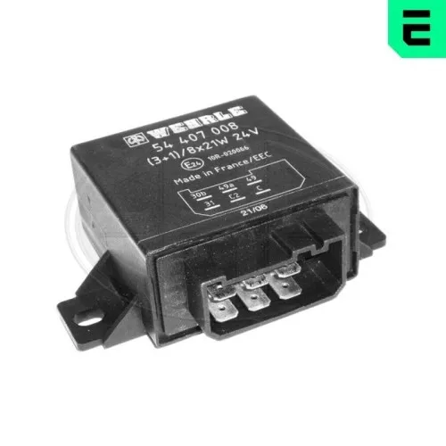Blinkgeber ERA 661154 für FORD, KHD, MAN, MERCEDES-BENZ, RENAULT, VOLVO - Relais Blinkgeber mit 6 Steckkontakten, elektronisch und kompatibel mit zahlreichen Fahrzeugmodellen. Hohe Schaltleistung von 24V für zuverlässige Blinkerfunktion.