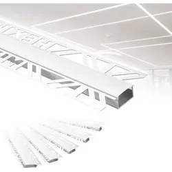 Hexim LED-Stripe-Profil 2m - Alu Unterputzprofil für perfekte Beleuchtung - LED-Stripes-Profile, 2m Alu Profil mit 20mm Leuchtfläche für eine gleichmäßige und ansprechende Beleuchtung in jedem Raum.