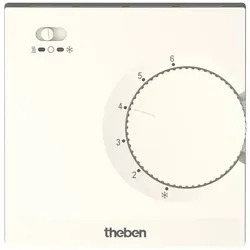 Theben 7080003 RAMSES 708 S Elektronischer Raumthermostat - Präziser elektronischer Raumthermostat mit Stellrad für einfache Temperaturregelung. Ideal für Wohn- und Arbeitsbereiche, mit praktischem Modus-Schalter für Heizen, Aus oder Kühlen.