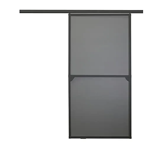 Schiebe Tür 120 x 240 cm - Anthrazit, effektiver Insektenschutz und platzsparendes Design für jedes Zuhause
