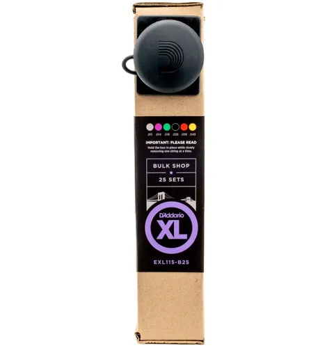 D Addario Gitarrensaiten E Gitarre EXL115-B25 - 25-Stück Set, vielseitiger und heller Ton für Blues, Jazz und Rock, hergestellt in den USA