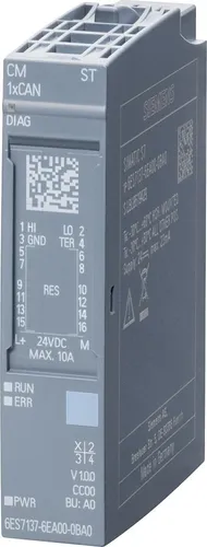Siemens SIPLUS ET 200SP CM1xCANST 6AG1137-6EA00-2BA0 - SPS-Prozessor mit CAN-Protokollunterstützung, ideal für anspruchsvolle Automatisierungsprojekte in industriellen Anwendungen.