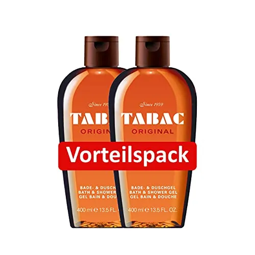 Tabac® Original Duschgel Vorteilspack - 2x 400ml - Pflege mit dem klassischen Duft - Erlebe das TABAC ORIGINAL Duschgel im Vorteilspack! Mit pflegenden Inhaltsstoffen für ein spürbar frisches Gefühl. Ideal für die tägliche Körperpflege und in bester Qualität aus Deutschland.